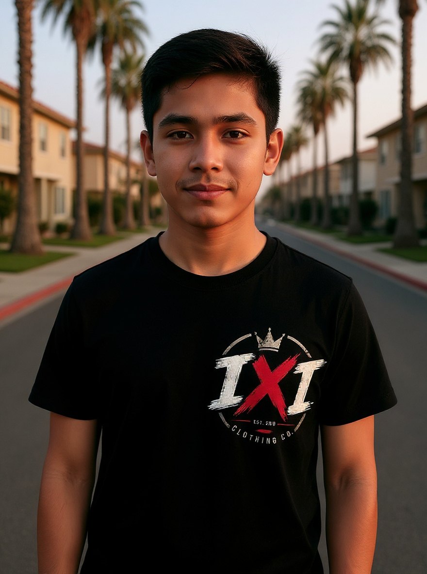 IXI crown tee, front