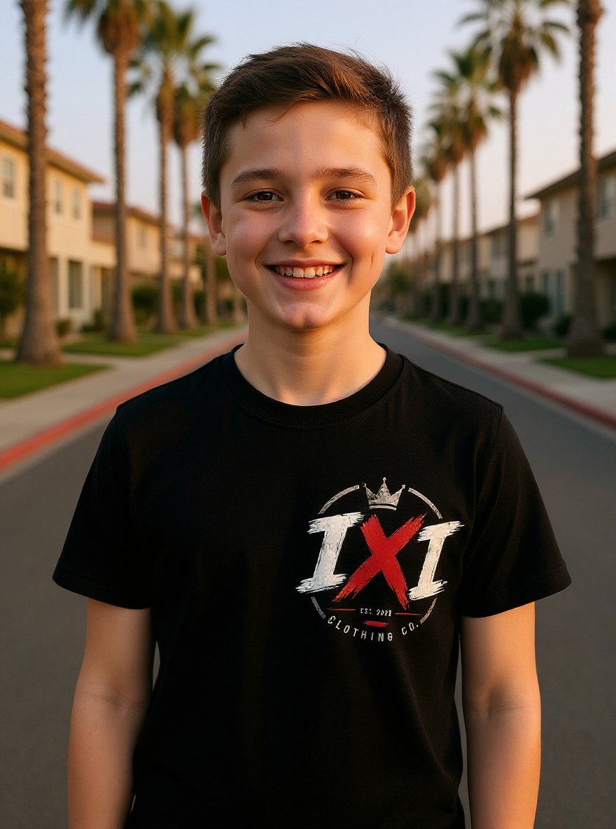 IXI crown tee, front